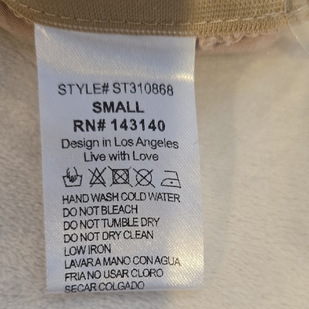 Style Rack Beige Ruched Crop Top - Picture 12 of 12